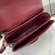 Kitlife Gucci Horsebit 1955 Aura Small Shoulder Bag Red 847063 26x17.5x10cm  - 3