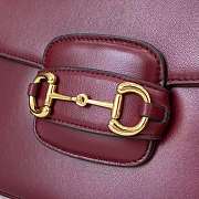 Kitlife Gucci Horsebit 1955 Aura Small Shoulder Bag Red 847063 26x17.5x10cm  - 2