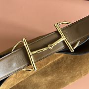 Kitlfie Gucci Beatrix Crossbody Bag Brown Suede 850546 40x36x12cm - 5