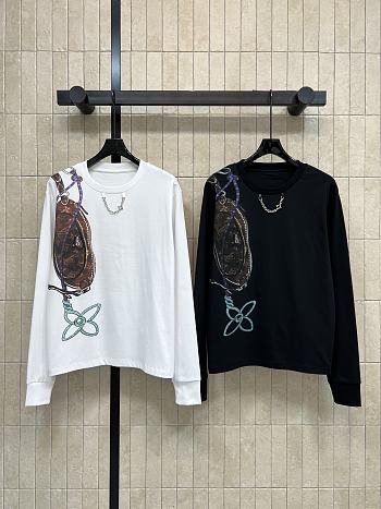 Kitlife Louis Vuitton Keepit Print T-Shirt in White / Black