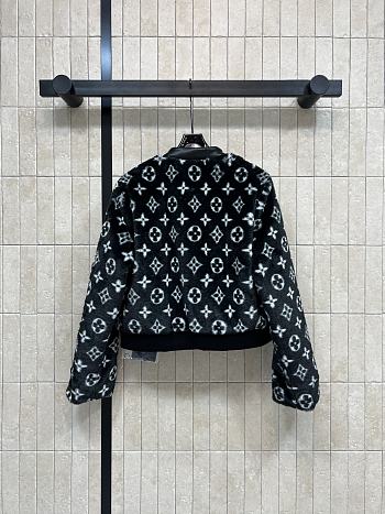 Kitlife Louis Vuitton 2025 Monogram Feathered Short Jacket Black