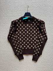 Kitlife Louis Vuitton Monogram Knit Top Brown - 6