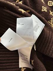 Kitlife Louis Vuitton Monogram Knit Top Brown - 4