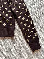 Kitlife Louis Vuitton Monogram Knit Top Brown - 3