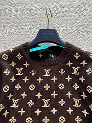 Kitlife Louis Vuitton Monogram Knit Top Brown - 2
