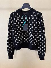 Kitlife Louis Vuitton Monogram Knit Top Black - 1