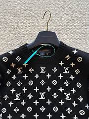 Kitlife Louis Vuitton Monogram Knit Top Black - 6