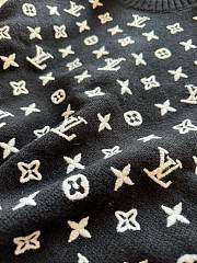 Kitlife Louis Vuitton Monogram Knit Top Black - 5