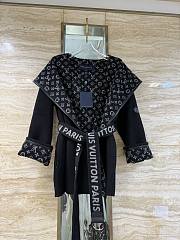 Kitlife Louis Vuitton Belted Short Wrap Pea Coat So Black - 1