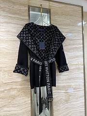 Kitlife Louis Vuitton Belted Short Wrap Pea Coat So Black - 2