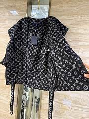 Kitlife Louis Vuitton Belted Short Wrap Pea Coat So Black - 6