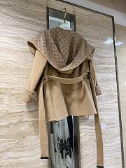 Kitlife Louis Vuitton Belted Short Wrap Pea Coat Beige - 4