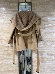 Kitlife Louis Vuitton Belted Short Wrap Pea Coat Beige - 3