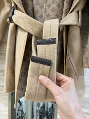 Kitlife Louis Vuitton Belted Short Wrap Pea Coat Beige - 2