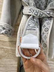 Kitlife Louis Vuitton Belted Short Wrap Pea Coat Grey - 6