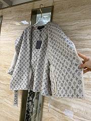 Kitlife Louis Vuitton Belted Short Wrap Pea Coat Grey - 5