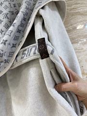 Kitlife Louis Vuitton Belted Short Wrap Pea Coat Grey - 4