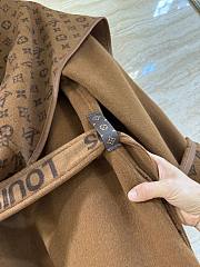 Kitlife Louis Vuitton Belted Short Wrap Pea Coat Brown - 5