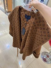Kitlife Louis Vuitton Belted Short Wrap Pea Coat Brown - 4