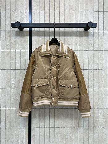 Kitlife Louis Vuitton Brown Nylon Satin Bomber