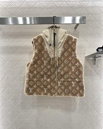 Kitlife Louis Vuitton Brown Monogram Wool Blend Vest