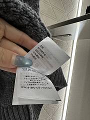 Kitlife Louis Vuitton Jacquard Knit Zip-Up Hooded Jacket Grey  - 3