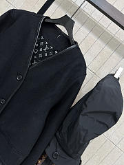 Kitlife Louis Vuitton Wool-trimmed Quilted Hooded Coat Black  - 3