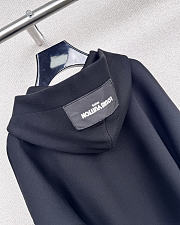 Kitlife Louis Vuitton Monogram Scarf Zip-Up Hoodie Black - 2