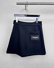 Kitlife Louis Vuitton Monogram Scarf Mini Skirt Black - 3