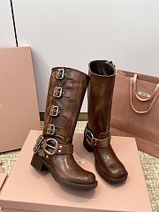Kitlife Miu Miu Biker Boots Brown - 2