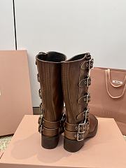 Kitlife Miu Miu Biker Boots Brown - 4