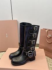 Kitlife Miu Miu Biker Boots Black - 3