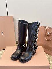 Kitlife Miu Miu Biker Boots Black - 2