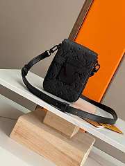 Kitlife Louis Vuitton S-Lock Bag Black Monogram Taurillon Leather M81524 12x19x7cm - 1