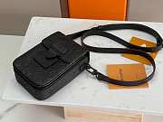 Kitlife Louis Vuitton S-Lock Bag Black Monogram Taurillon Leather M81524 12x19x7cm - 4