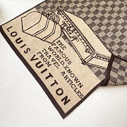 Kitlife Louis Vuitton LV Smash Scarf Brown & Beige 180x32cm  - 6