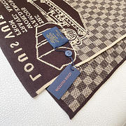 Kitlife Louis Vuitton LV Smash Scarf Brown & Beige 180x32cm  - 3