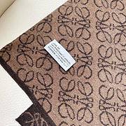 Kitlife Loewe Knitted Cashmere Scarf Brown & Beige 180x32cm - 6