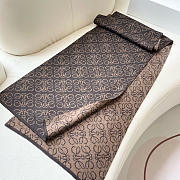 Kitlife Loewe Knitted Cashmere Scarf Brown & Beige 180x32cm - 5