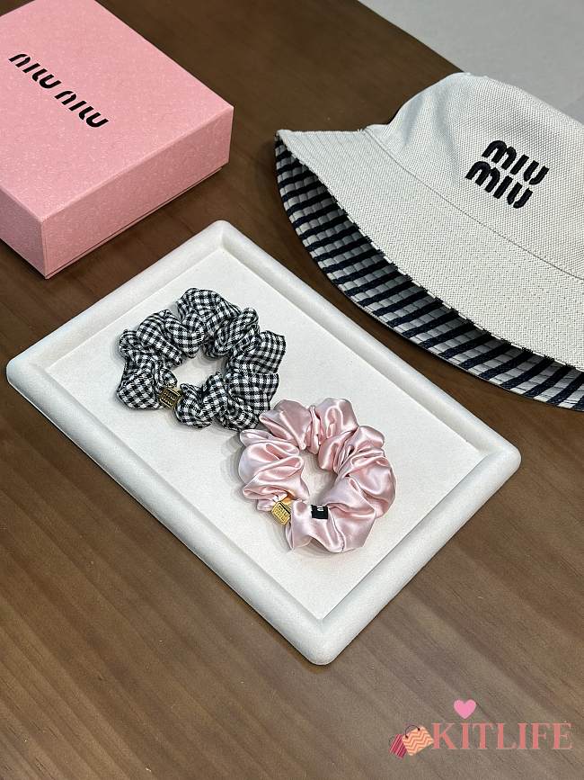 Kitlife Miu Miu Hair Tie Black / Pink - 1