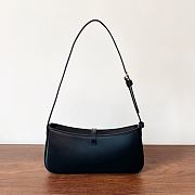 Kitlife Celine Tina Shoulder Bag In Black Shiny Calfskin 123053 25x11.5x2.5cm - 5
