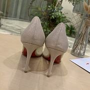 Kitlife Christian Louboutin Follies Mesh and Suede Light Silk Pumps - 2