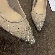 Kitlife Christian Louboutin Follies Mesh and Suede Light Silk Pumps - 4