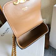 Kitlife Celine Mini Chain Claude In Brown Suede Leather Bag 11x9.5x4cm  - 4