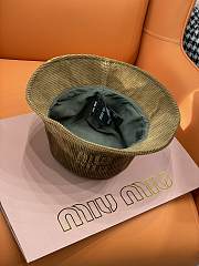 Kitlife Miu Miu Corduroy Bucket Hat Brown - 3