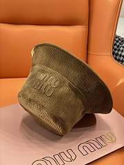 Kitlife Miu Miu Corduroy Bucket Hat Brown - 4