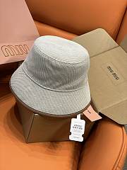 Kitlife Miu Miu Corduroy Bucket Hat Beige - 2
