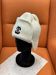 Kitlife Chanel Ear-flap Knit Hat White - 2