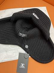 Kitlife Chanel Ear-flap Knit Hat Black - 3