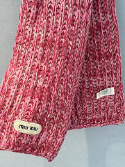 Kitlife Miu Miu Knit Beanie and Scarf Set in Pink - 3